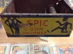 Rare Vintage Marx Tin Wind-up Black Americana Spic Doom Drummer Part Only