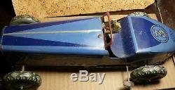 Rare Vintage Mettoy 12 Mechanical Wind-up Tin Racing Car Great Britain