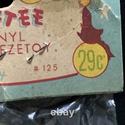 Rare Vintage Sanitoy NOS Giraffe Squeaky Toy Turning Head Made in Japan 4