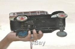 Rare Vintage T. T Excursion Motor Car Wind Up Tin Toy, Japan