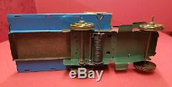 Rare Vintage Tin Litho Wind-up Marx Universal Transfer Mack Flatbed Stake Truck