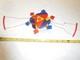 Rare Vintage Weird Spin Spin (pat pend) Spinning Colorful Plastic/String Toy