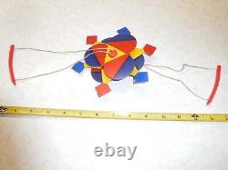 Rare Vintage Weird Spin Spin (pat pend) Spinning Colorful Plastic/String Toy