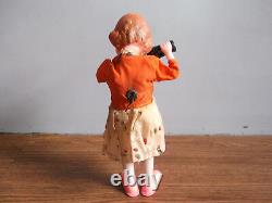 Rare vintage wind-up adorable Coca-Cola drinking doll of 60's (working order)