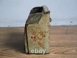 Rare vintage wind up musical cabinet Phonograph tin toy of 50's made in Japan