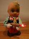Red China Vintage Tin Wind up Battery Toy. Shooting Boy. MS 576