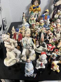 Retro Clown Vintage Lot Over 50 Pieces And More Bozo Jester Circus Music Bells