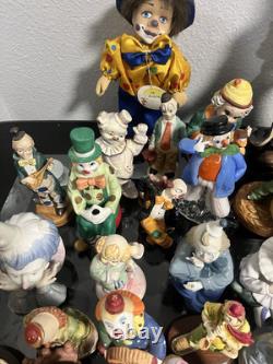 Retro Clown Vintage Lot Over 50 Pieces And More Bozo Jester Circus Music Bells