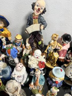 Retro Clown Vintage Lot Over 50 Pieces And More Bozo Jester Circus Music Bells
