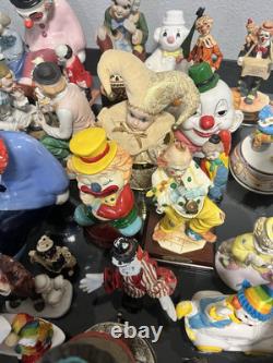 Retro Clown Vintage Lot Over 50 Pieces And More Bozo Jester Circus Music Bells