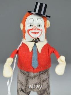 SCHUCO JUGGLING CLOWN WIND-UP TOY GERMANY c1950's 4 1/2 WORKING NO BALLS