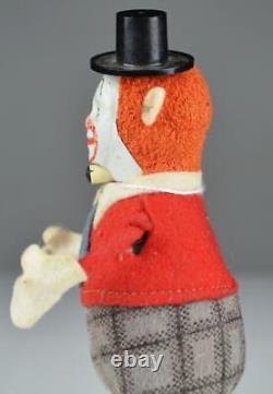 SCHUCO JUGGLING CLOWN WIND-UP TOY GERMANY c1950's 4 1/2 WORKING NO BALLS