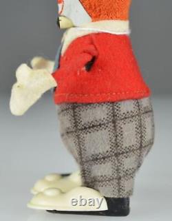 SCHUCO JUGGLING CLOWN WIND-UP TOY GERMANY c1950's 4 1/2 WORKING NO BALLS