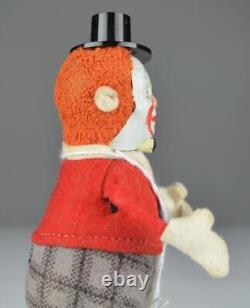 SCHUCO JUGGLING CLOWN WIND-UP TOY GERMANY c1950's 4 1/2 WORKING NO BALLS