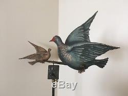 SF Paris SGBD Brevete Pigeon Hunting Antique Toy Wind Up Game 1900 RARE LARGE