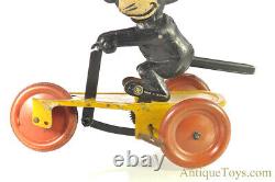 S. G. Gunthermann Tin Lithographed Windup Felix the Cat on Scooter