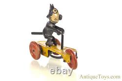 S. G. Gunthermann Tin Lithographed Windup Felix the Cat on Scooter