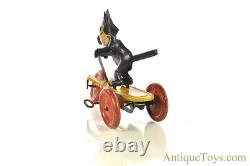 S. G. Gunthermann Tin Lithographed Windup Felix the Cat on Scooter