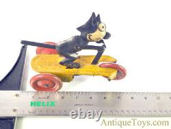 S. G. Gunthermann Tin Lithographed Windup Felix the Cat on Scooter