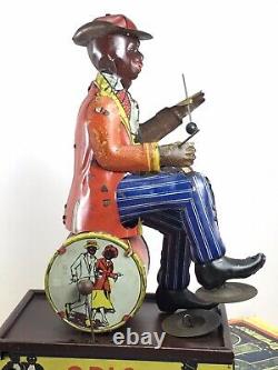 Scarce Vintage Marx, SPIC The Coon Drummer with Box