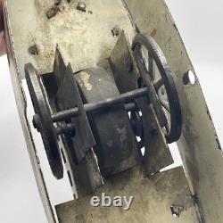 Schieble Dayton Gun Boat Ship Battleship Pressed Steel Hill Climber Toy Vintage