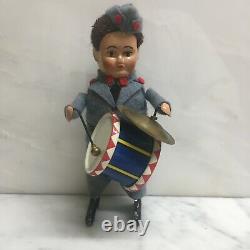 Schuco Nos 985/3 Wind-up Soldier Drum & Symbols With Original Box & Key. Sweet