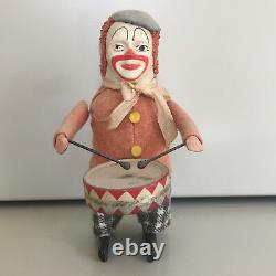 Schuco Solisto Wind-up Drumming Clown With Original Box & Key. Fully Working