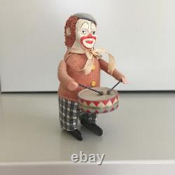 Schuco Solisto Wind-up Drumming Clown With Original Box & Key. Fully Working