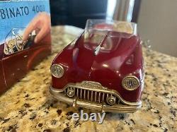 Schuco Vintage Maroon Combinato 4003 Roadster Tin Wind Up Toy Car