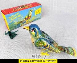 Singing Bird mechanical wind-up toy Kohler Germany. SEE MOVIE