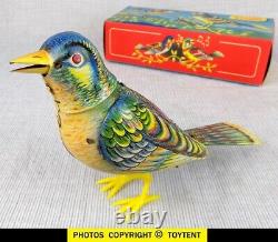 Singing Bird mechanical wind-up toy Kohler Germany. SEE MOVIE