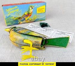 Singing Bird mechanical wind-up toy Kohler Germany. SEE MOVIE