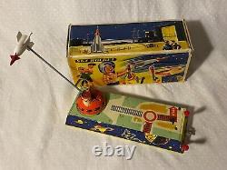 Sky Rocket Tin Wind Up W Germany 1950s Space Toy K-82