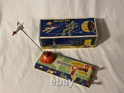 Sky Rocket Tin Wind Up W Germany 1950s Space Toy K-82