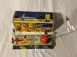 Sky Rocket Tin Wind Up W Germany 1950s Space Toy K-82