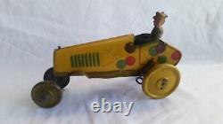 Strauss Krazy Kar, Antique Tin Windup Toy From 1920s