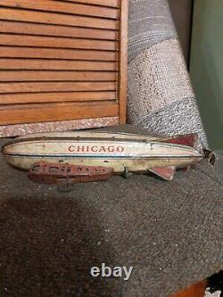 Strauss Zeppelin, Chicago, Vintage Wind-up Toy