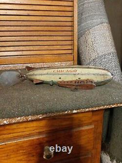 Strauss Zeppelin, Chicago, Vintage Wind-up Toy