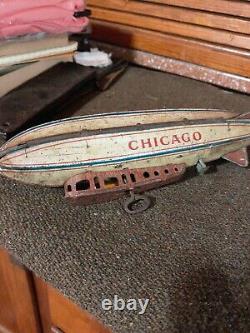 Strauss Zeppelin, Chicago, Vintage Wind-up Toy