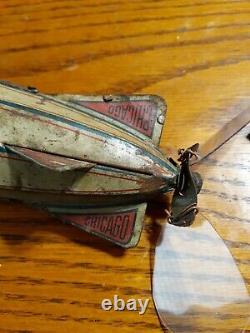 Strauss Zeppelin, Chicago, Vintage Wind-up Toy