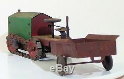 Structo 1920s Crawler Tractor & Trailer