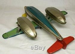 Super Rare Beautiful J. Chein & Co. Wind Up China Clipper Airplane Tin Toy! Nice