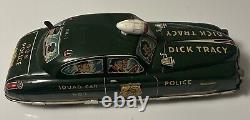 Superb Vintage Dick Tracy Police Car Working Rare Vintage Toy