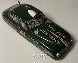 Superb Vintage Dick Tracy Police Car Working Rare Vintage Toy