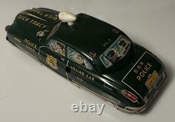 Superb Vintage Dick Tracy Police Car Working Rare Vintage Toy