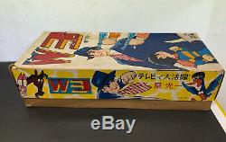 TADA Amazing 3 vintage Japan tin wind-up walker toy litho Tezuka Osamu W3 Wonder
