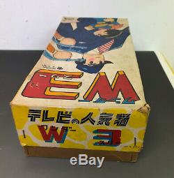 TADA Amazing 3 vintage Japan tin wind-up walker toy litho Tezuka Osamu W3 Wonder