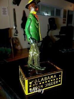 TOMBO 1910 pat. The Alabama jigger (dancer) wind up toy by Strauss tin toy