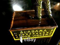 TOMBO 1910 pat. The Alabama jigger (dancer) wind up toy by Strauss tin toy