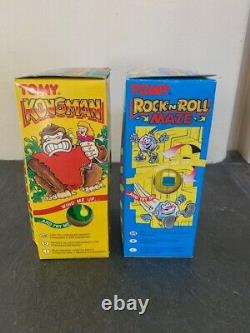 TOMY VINTAGE WIND UP TRAVEL ROCK N' ROLL MAZE and KONGMAN NEW and UNUSED 1992